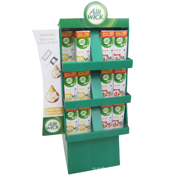 Cardboard shipper display stand
